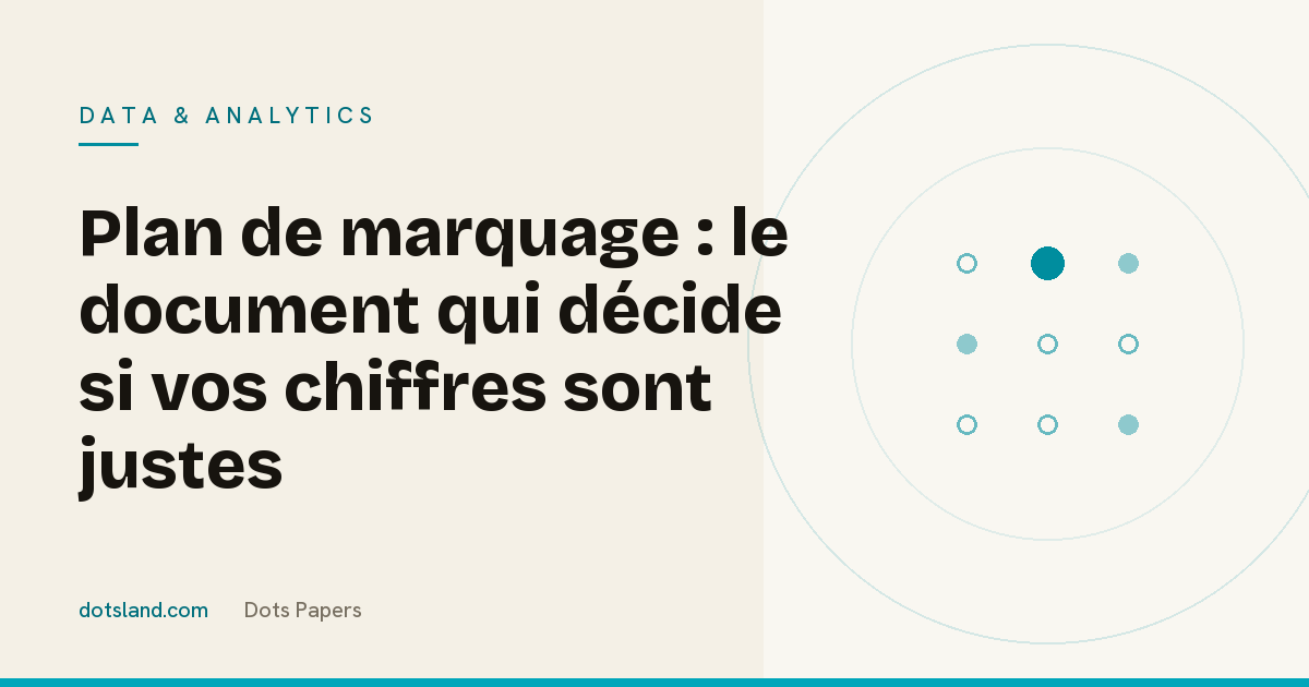 Couverture Dots Papers de l'article sur le plan de marquage et la fiabilité des chiffres