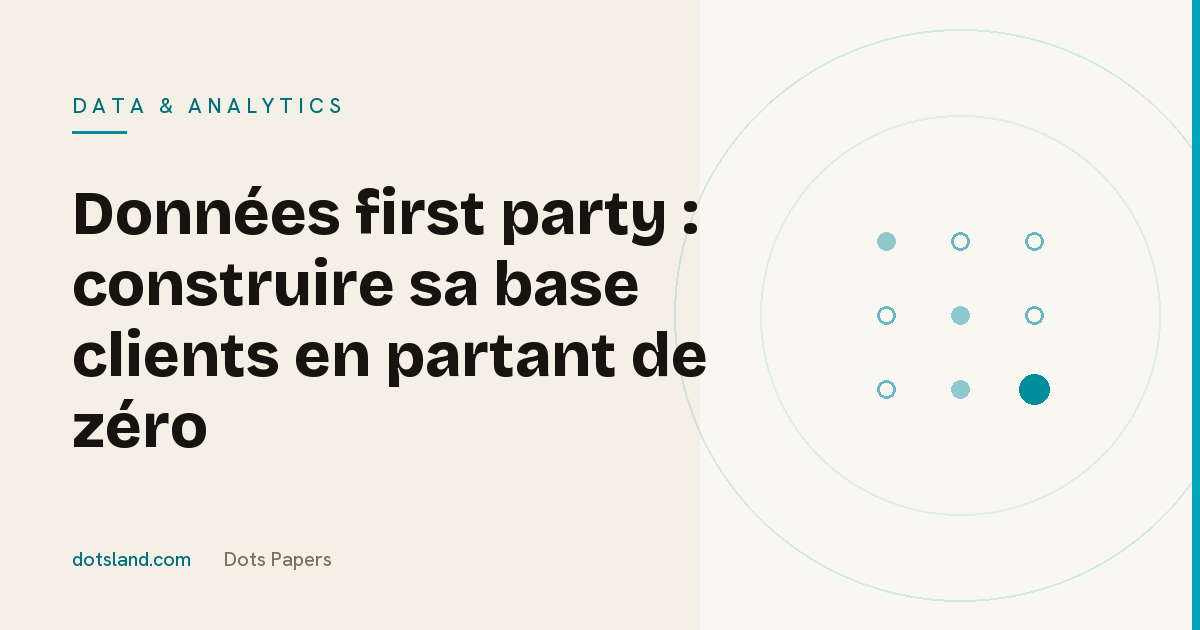 Couverture Dots Papers de l'article sur la construction d'une base clients en données propriétaires