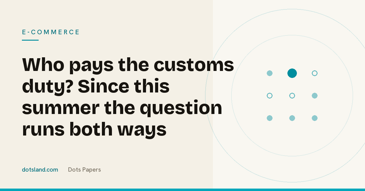 Dots Papers cover for the article on ecommerce customs duties, DDP and DAP