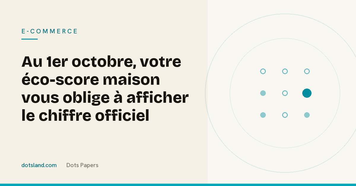 Couverture Dots Papers de l'article sur le coût environnemental des vêtements et les deux règles qui changent au 1er octobre 2026