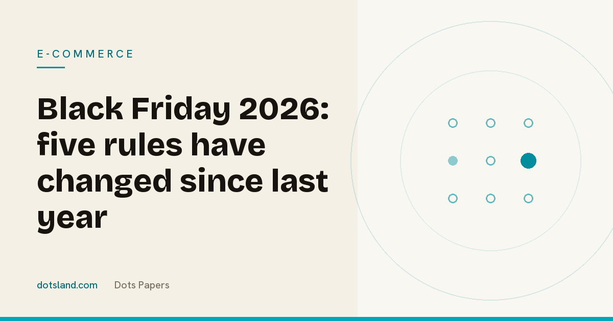 Dots Papers cover for the article on the five rules that have changed for Black Friday 2026