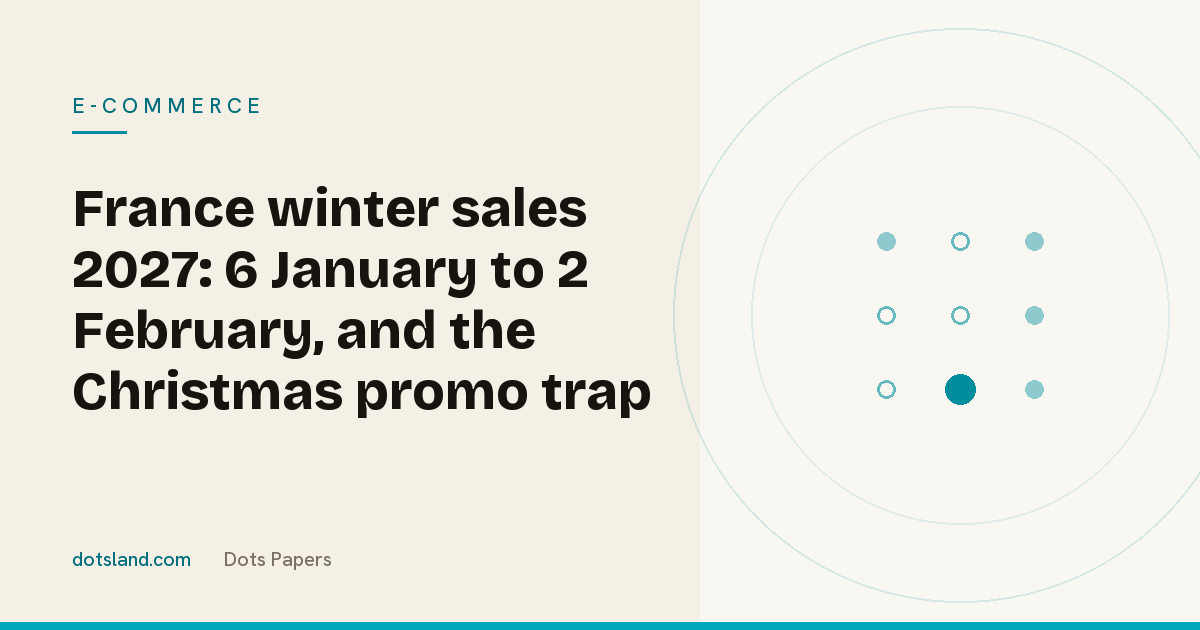 Dots Papers cover for the article on the dates and rules of the 2027 winter sales in France